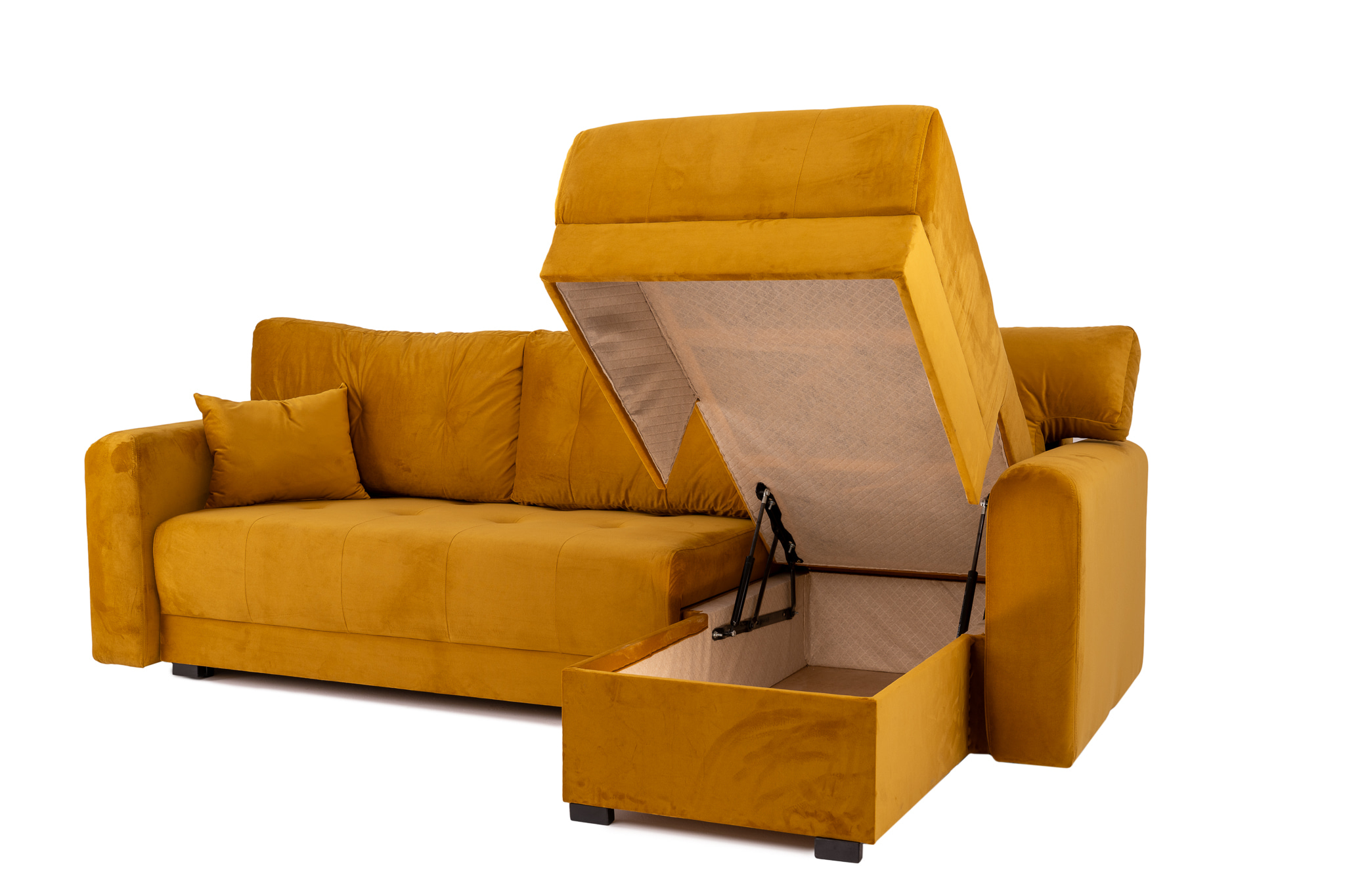 Canapea extensibilă Oscar – Galben - imagine 8