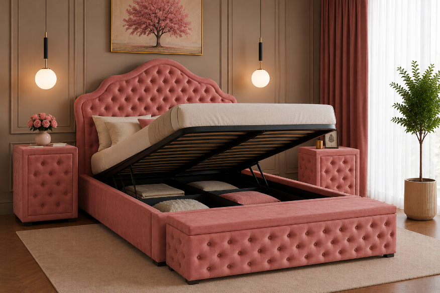 Спалня Chesterfild Delux – Victoria цвят розов жасмин Davis Riviera 62 - Image 2