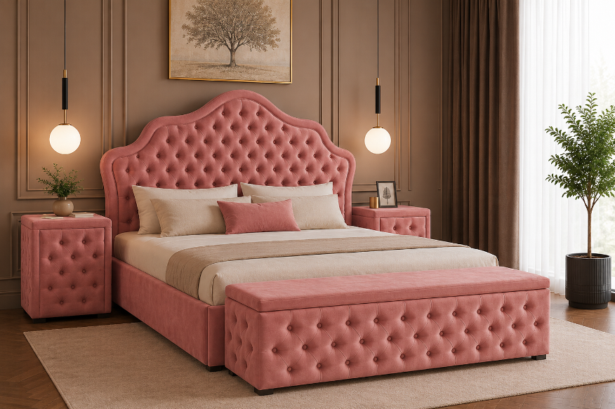 Спалня Chesterfild Delux – Victoria цвят розов жасмин Davis Riviera 62 - Image 3