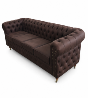4-ка Chesterfield Deluxe- Challenger, цвят Davis Preston 29 Винтидж кафяв