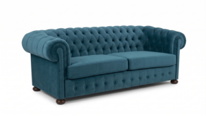 3-ка Chesterfield Texas цвят Davis Riviera 87 синьо зелен тюркоаз
