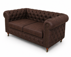 2-ка Chesterfield Deluxe- Challenger, цвят Davis Preston 29 Винтидж кафяв