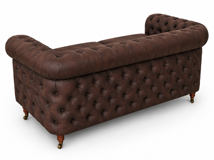 2-ка Chesterfield Deluxe- Challenger, цвят Davis Preston 29 Винтидж кафяв - Image 5